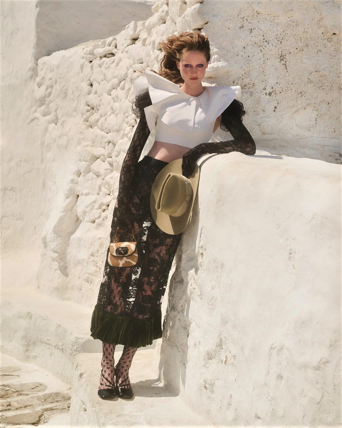 Léa de Wouters in Gucci for Vogue Greece, by Panos Davios — Anne